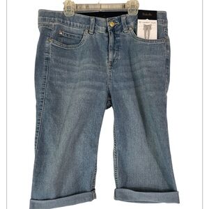 Rafaella comfort weekend blue jean capris size 12 NWT stretch waist band